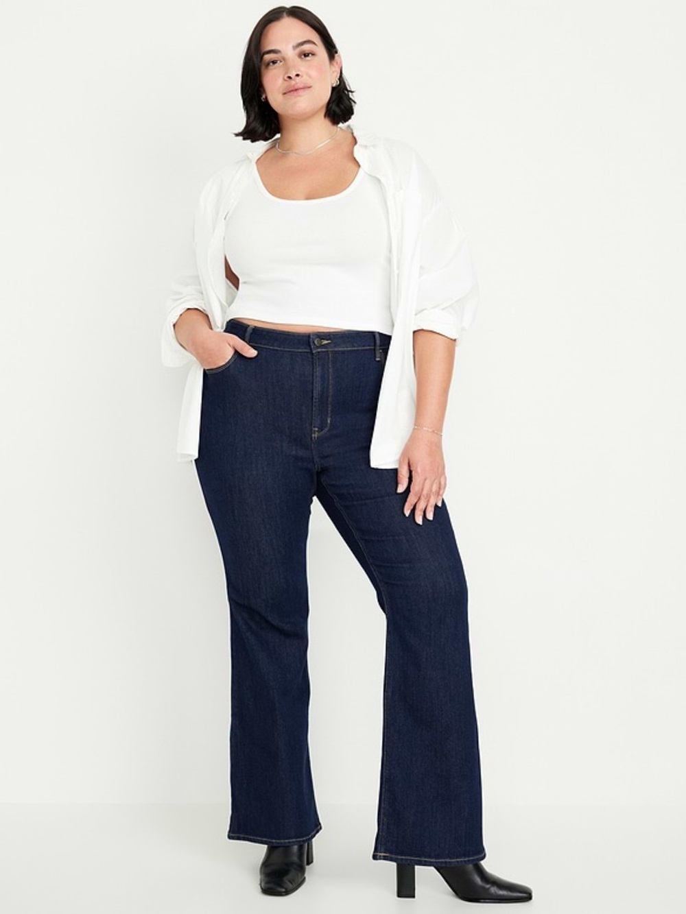 NWT Old Navy High-Waisted Wow Flare Jeans, Sz 18 Tall
